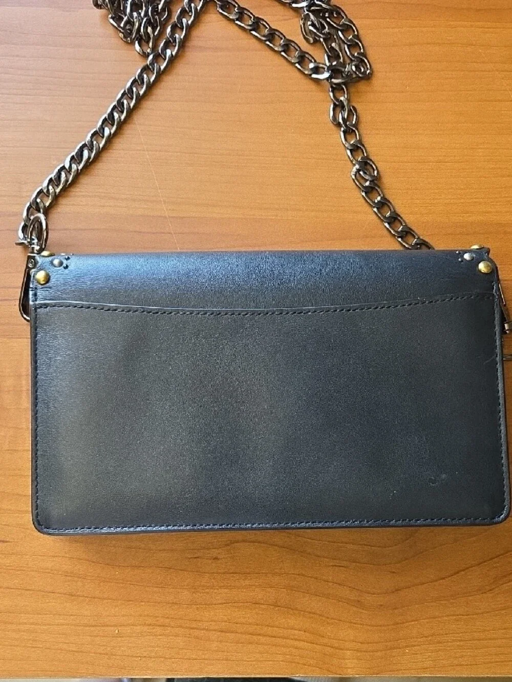 Coach Hayden Foldover Crossbody Clutch with Scallop Rivets Studs - Picture 8 of 13